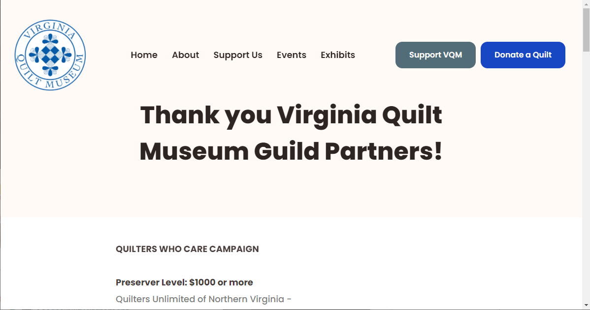 Guilds Virginia Quilt Museum