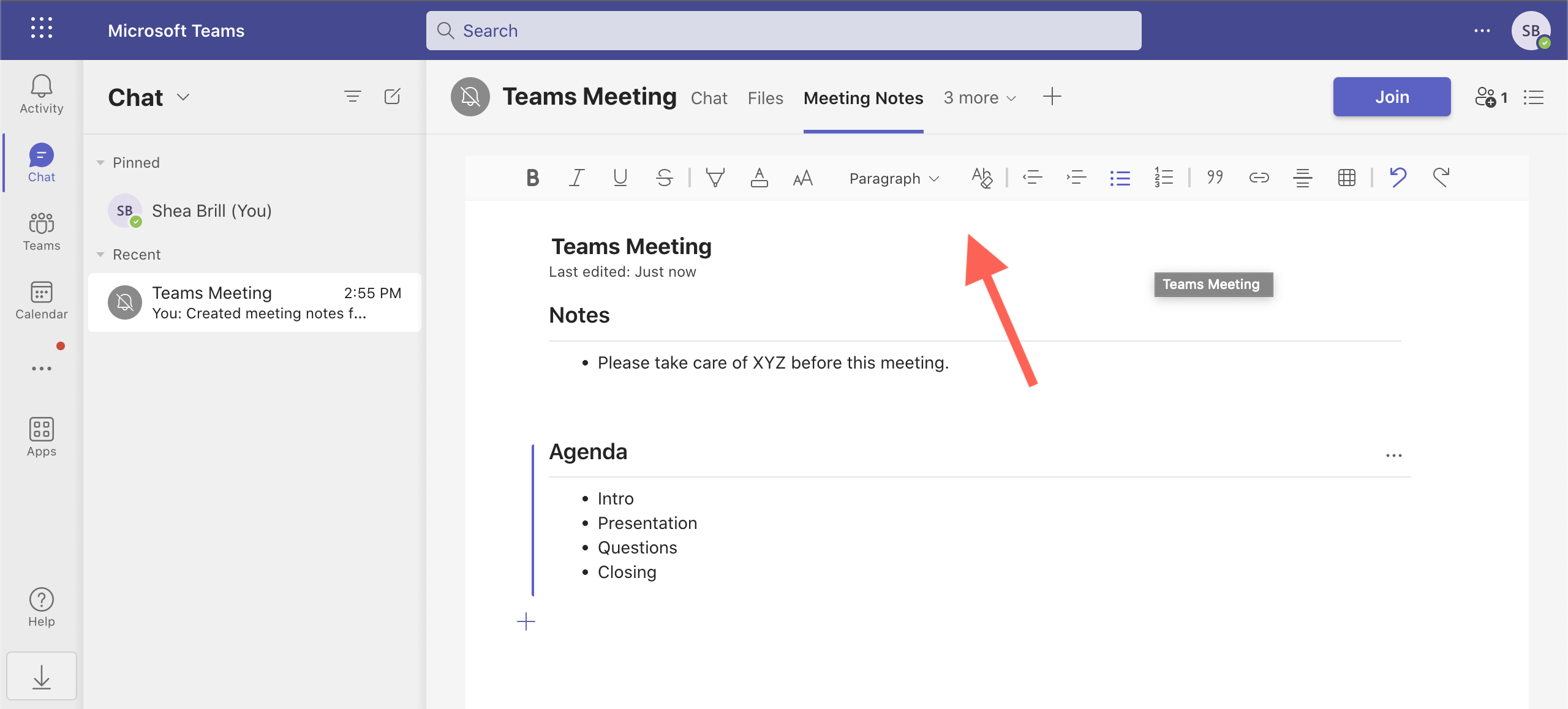 How to Use Microsoft Teams' Meeting Notes