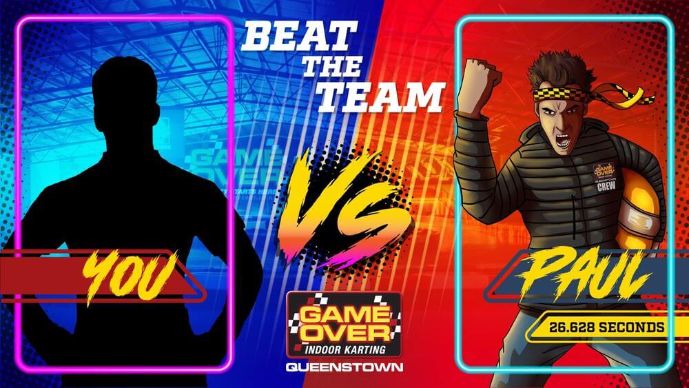 Beat the Team Lap Times Challenge Game Over Queenstown