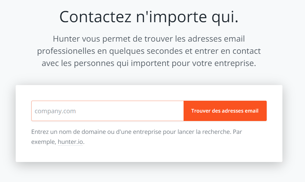 5 minutes pour trouver une adresse mail Mode d
