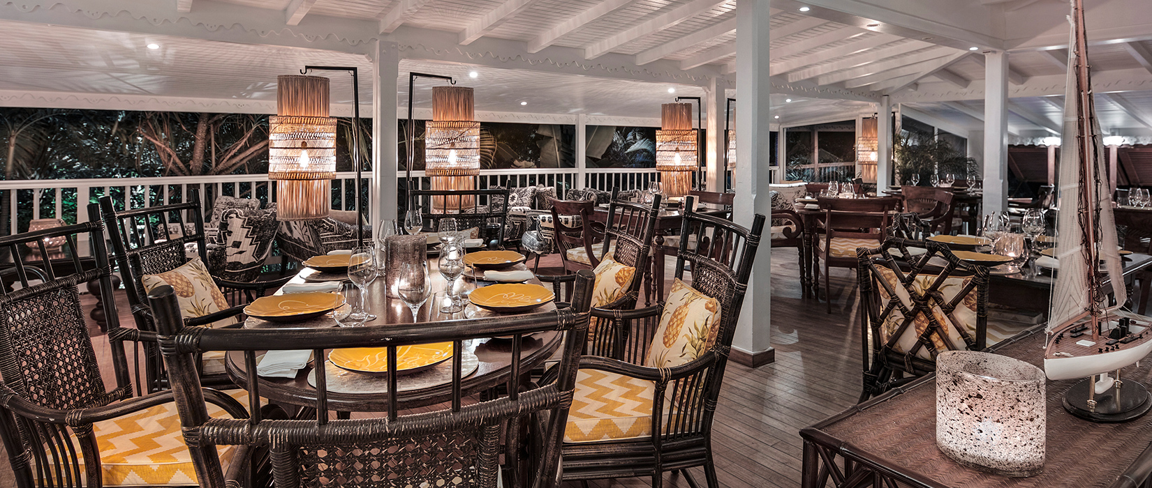 Dîner Restaurant François Plantation - Villa Marie Saint-Barth