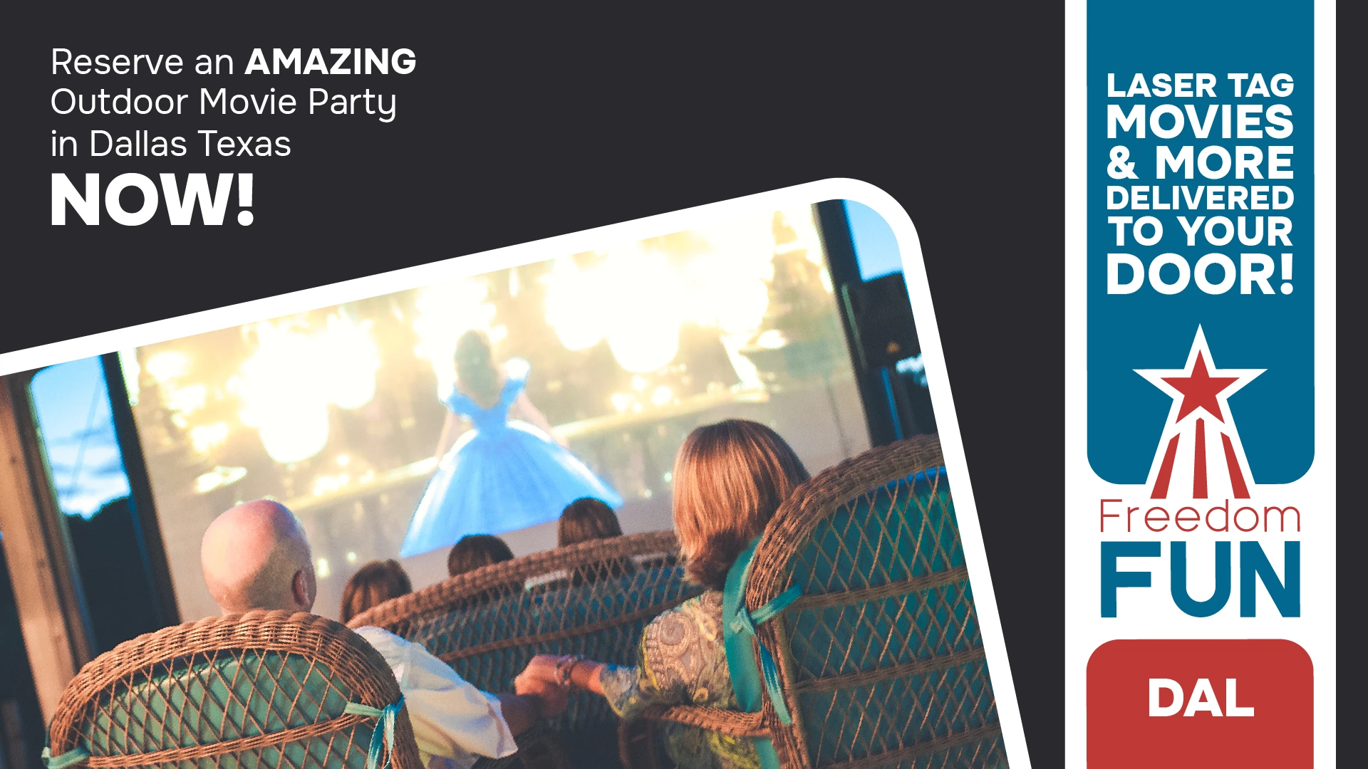 Outdoor Inflatable Movie Screen Rental Dallas, TX