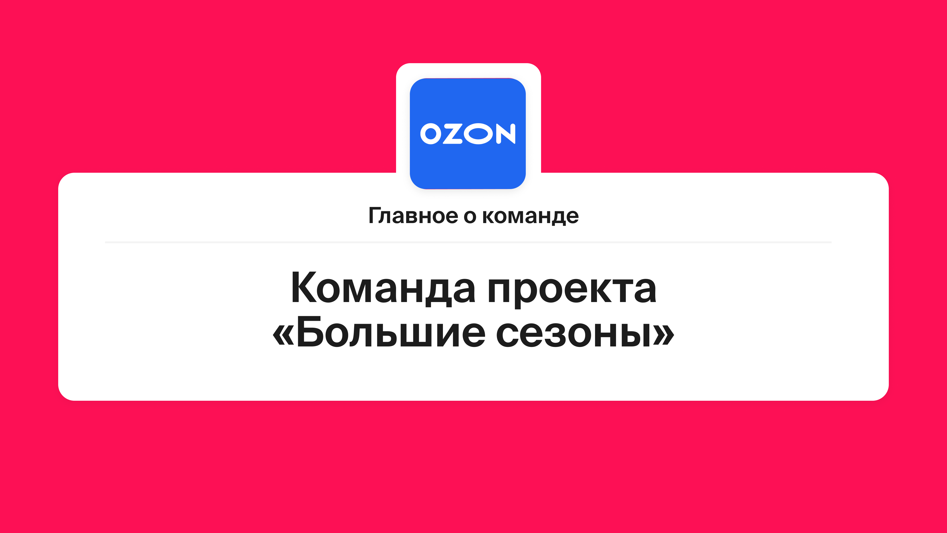 Главное о команде
