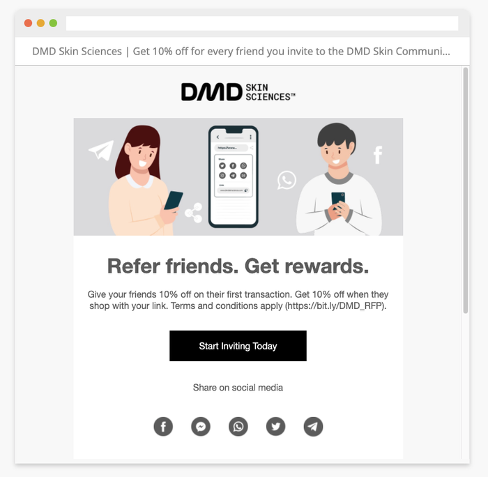 dmd skin sciences email marketing