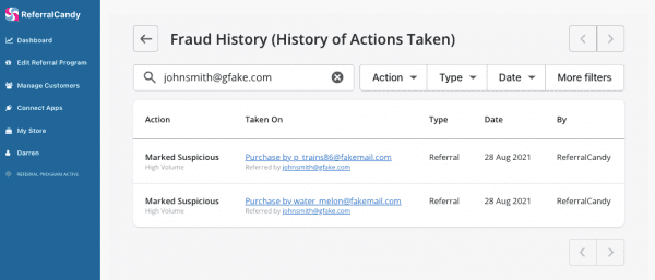 fraud-center-referralcandy-fraud-history