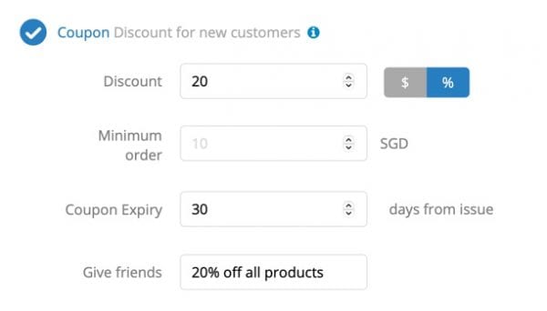 Friend coupon