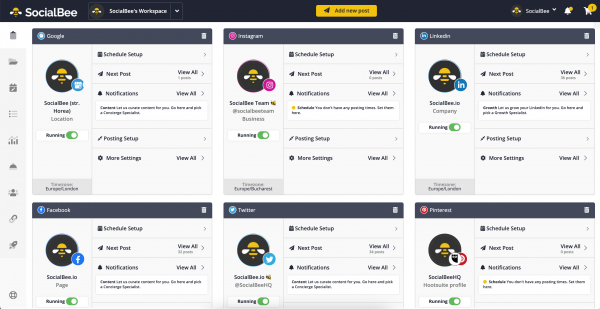 SocialBee Dashboard