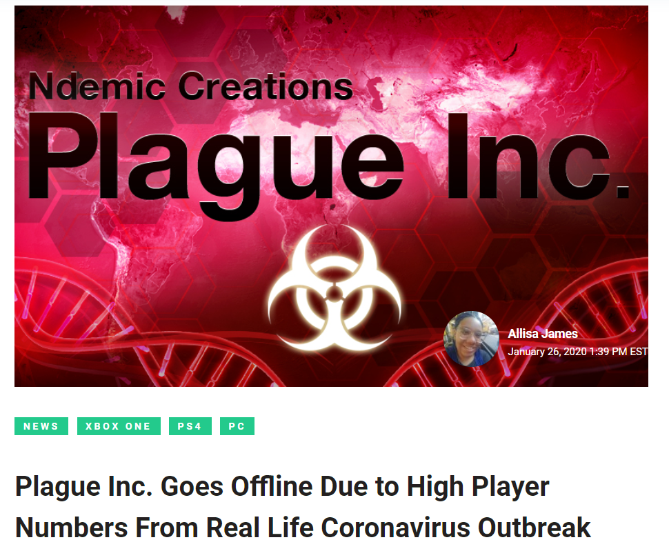 Plague inc news