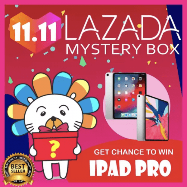 lazada singles day mystery box ipad pro