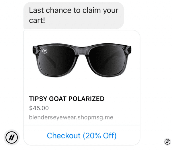 last chance claim abandoned cart notification - black friday marketing ideas