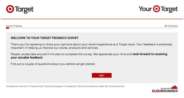 Get as much feedback as possible from your customers: Target