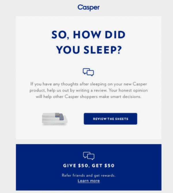 casper mattress reduce customer churn with customer surveys