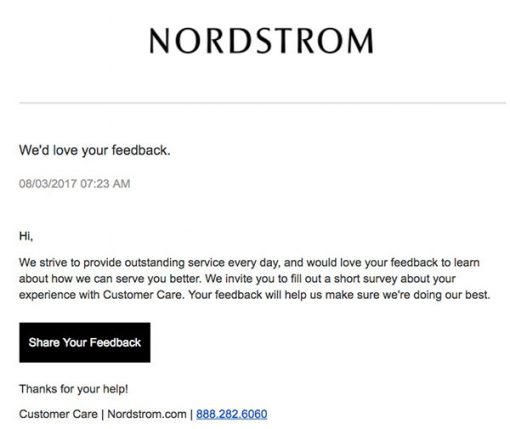 maximise ecommerce conversions shogun referralcandy guestpost - nordstrom trigger email checkout