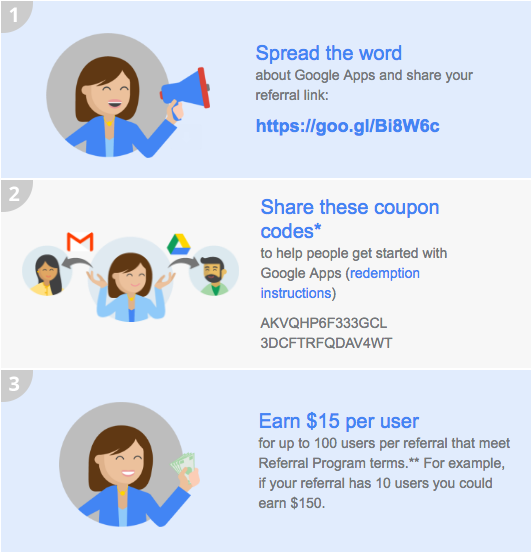 B2B Referral Program Examples Google Apps