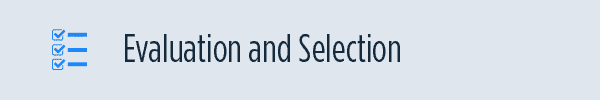 Evaluation and Selection header