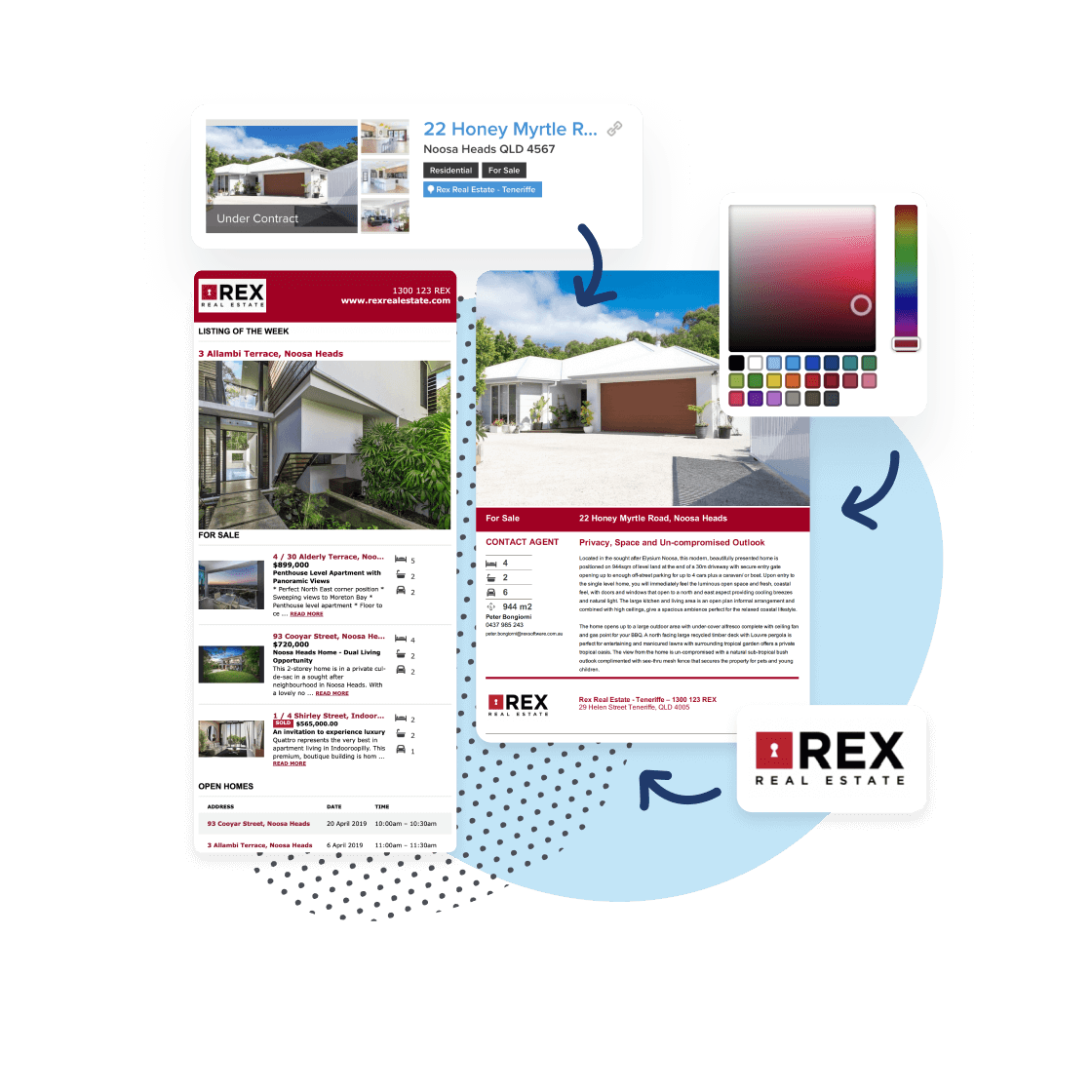 rex crm real estate branding and marketing tools