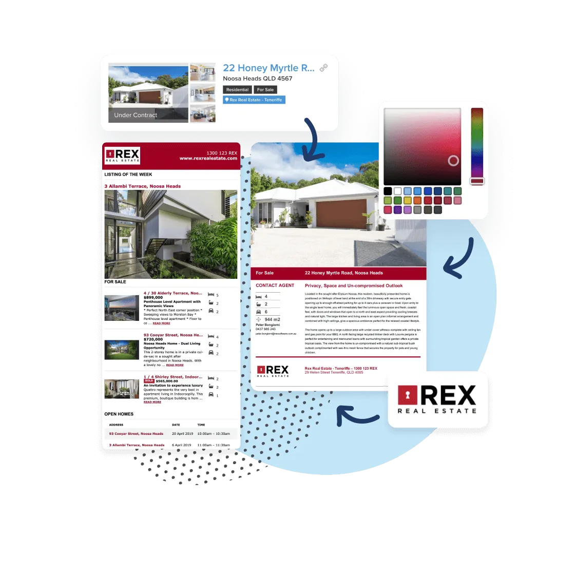 rex crm real estate branding and marketing tools