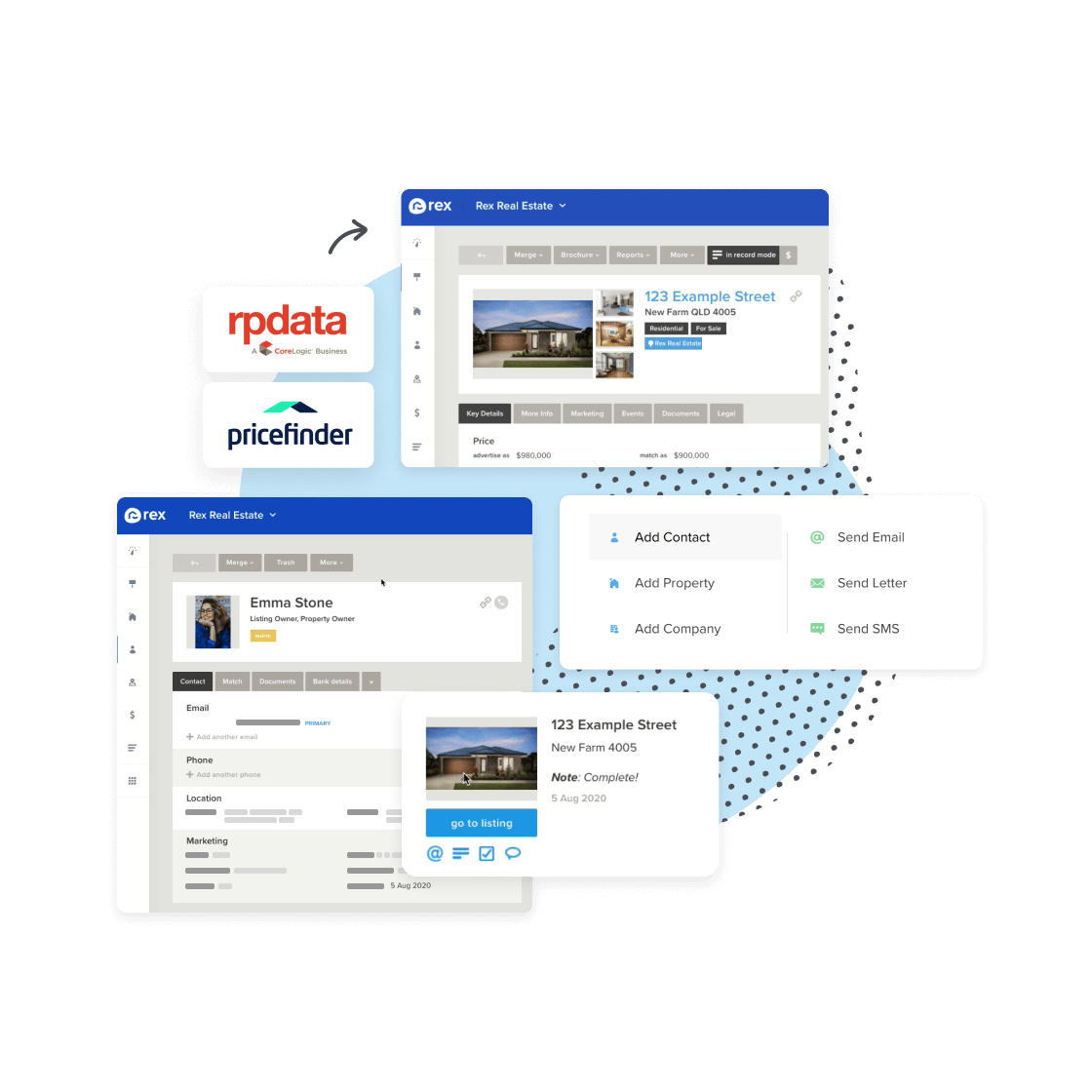 rex crm features for real estate prospecting