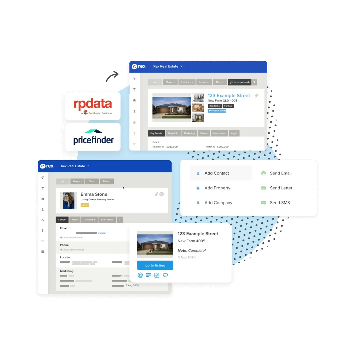 rex crm features for real estate prospecting