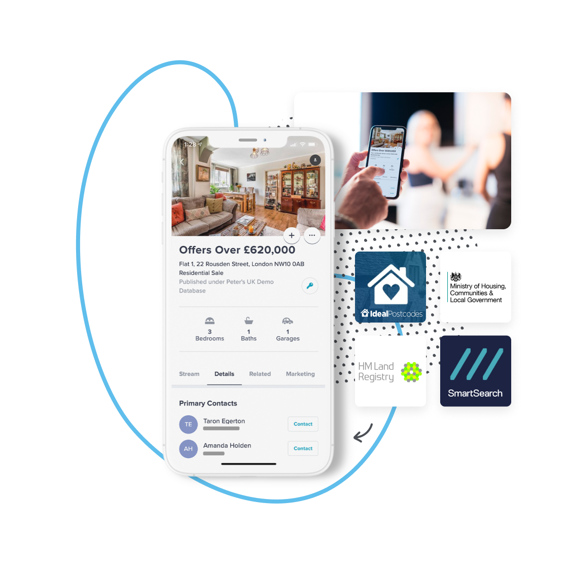 rex crm mobile app for real estate image