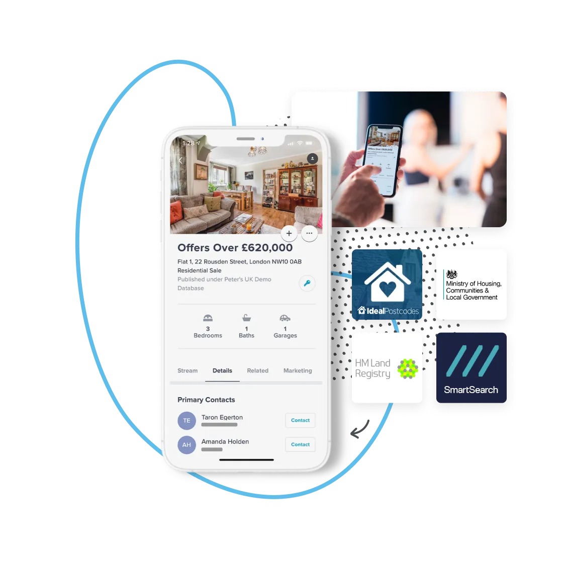 rex crm mobile app for real estate image
