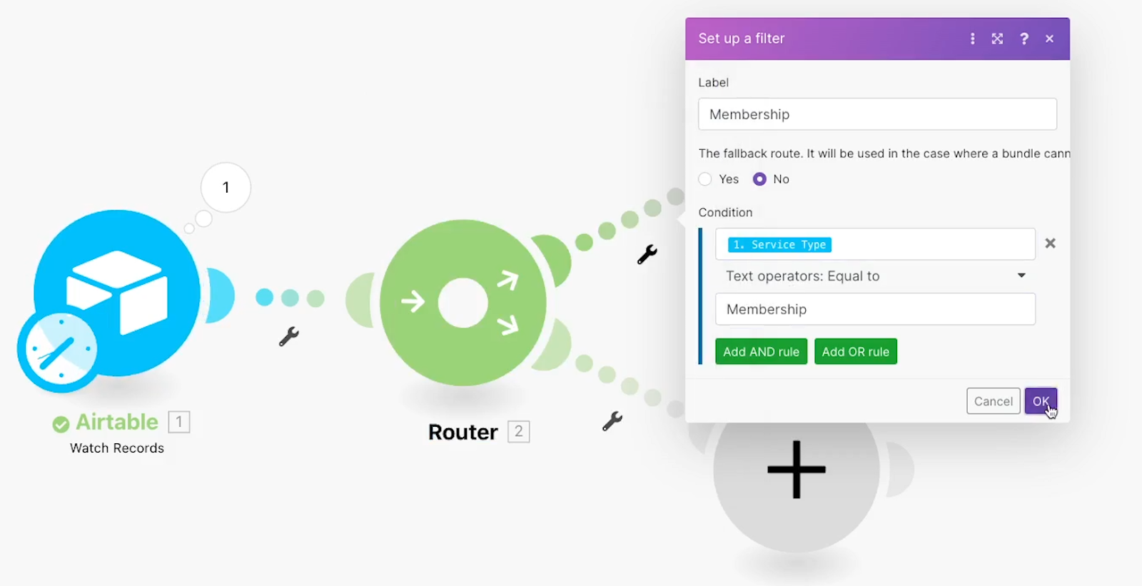 Use dynamic data to configure your filter