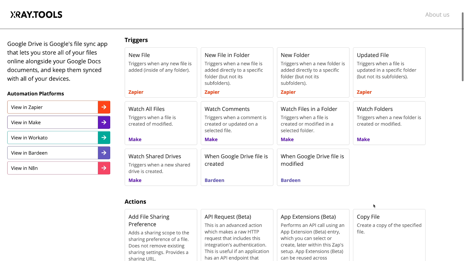 Use XRay.Tools to discover every action you can automate in your software