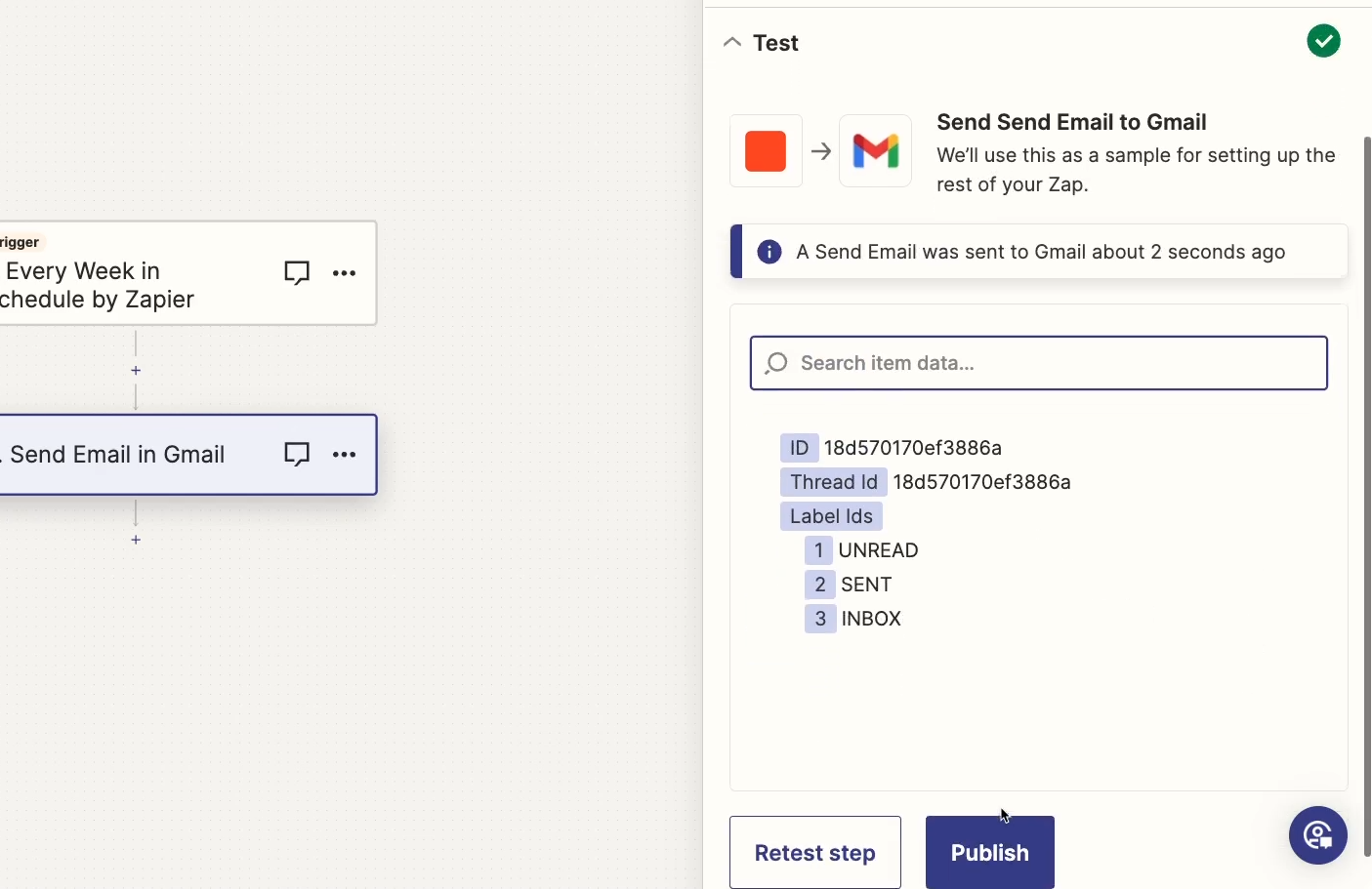 Review test data