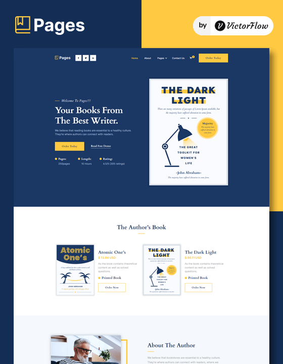 Pages - New Book Webflow Template