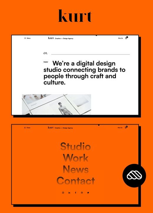 Kurt - New Agency Webflow Template