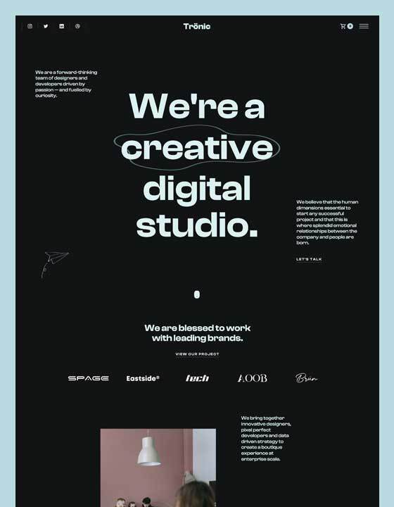 Trönic - New Creative Webflow Template
