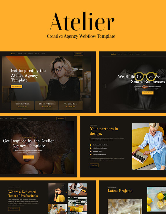 Atelier - New Agency Webflow Template
