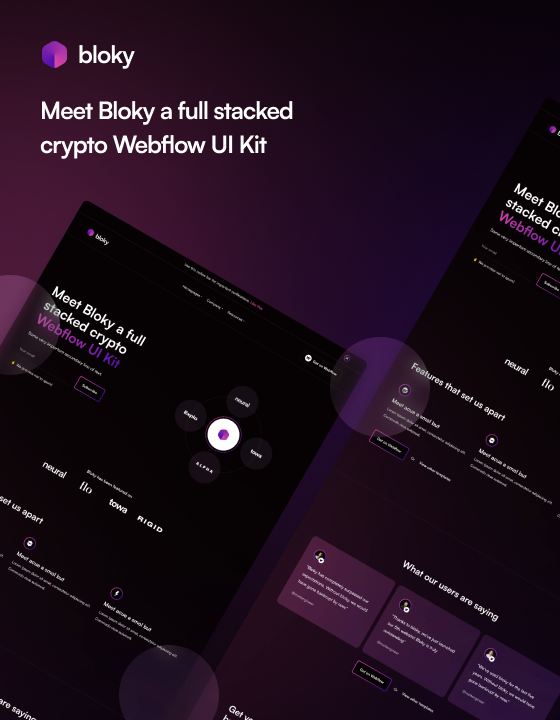 Bloky - New Finance Webflow Template