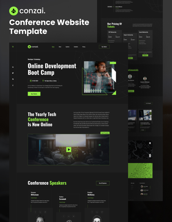 Conzai - New Conference Webflow Template