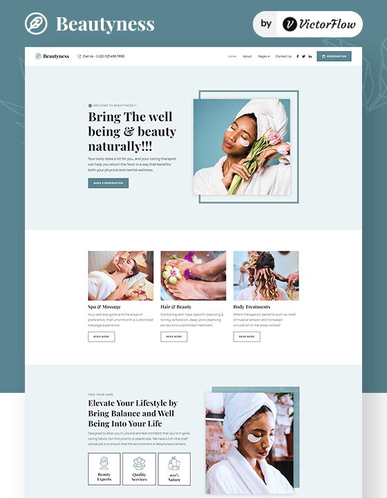 Beautyness - New Beauty Webflow Template