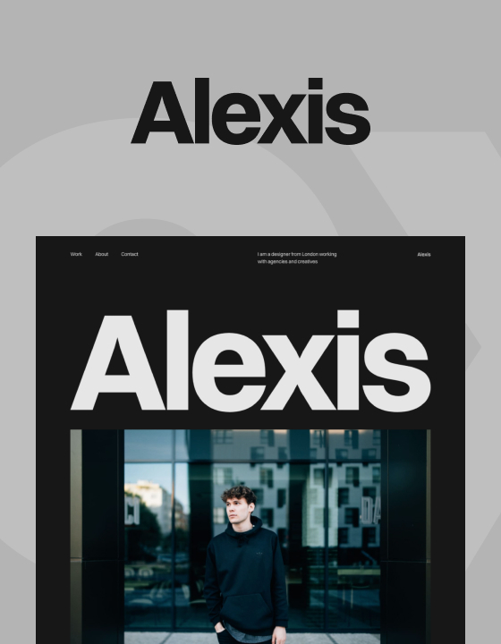Alexis - New Designer Webflow Template