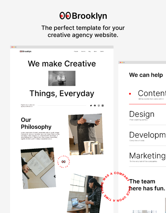 Brooklyn - New Agency Webflow Template