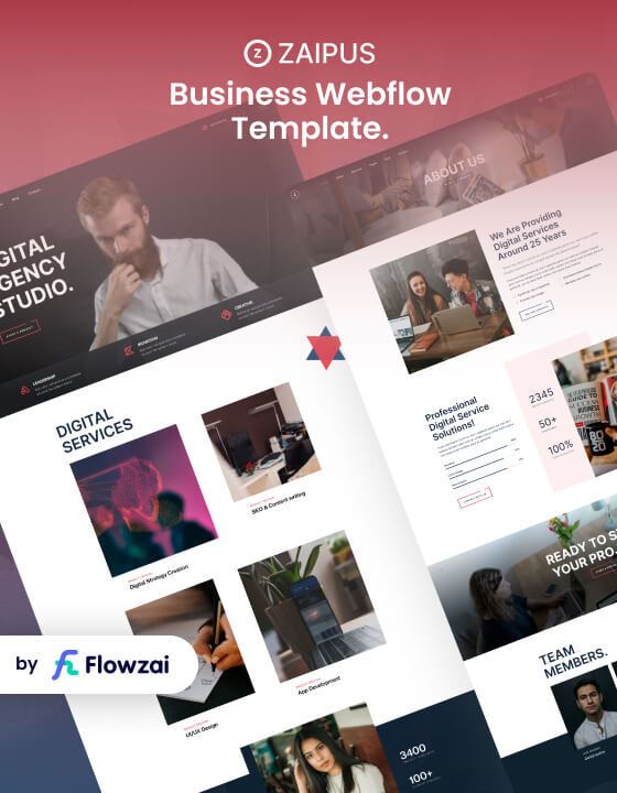 Zaipus - New Agency Webflow Template
