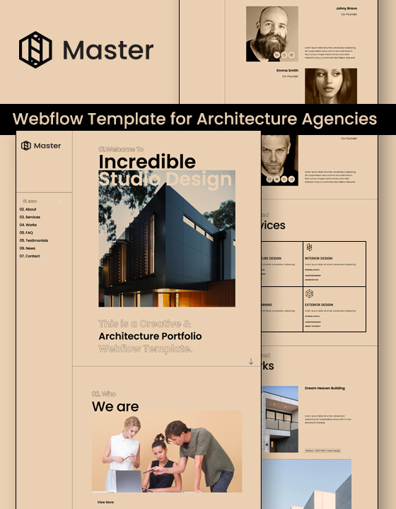 Master - New Architecture Webflow Template