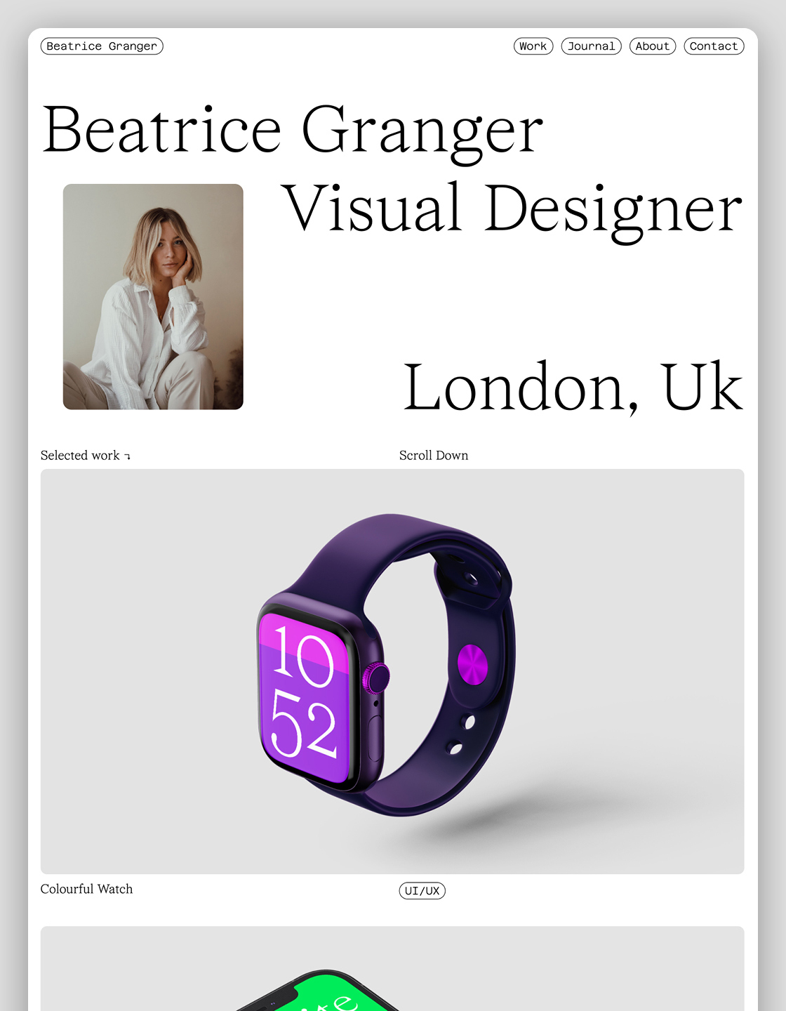 Beatrice - New Portfolio Webflow Template