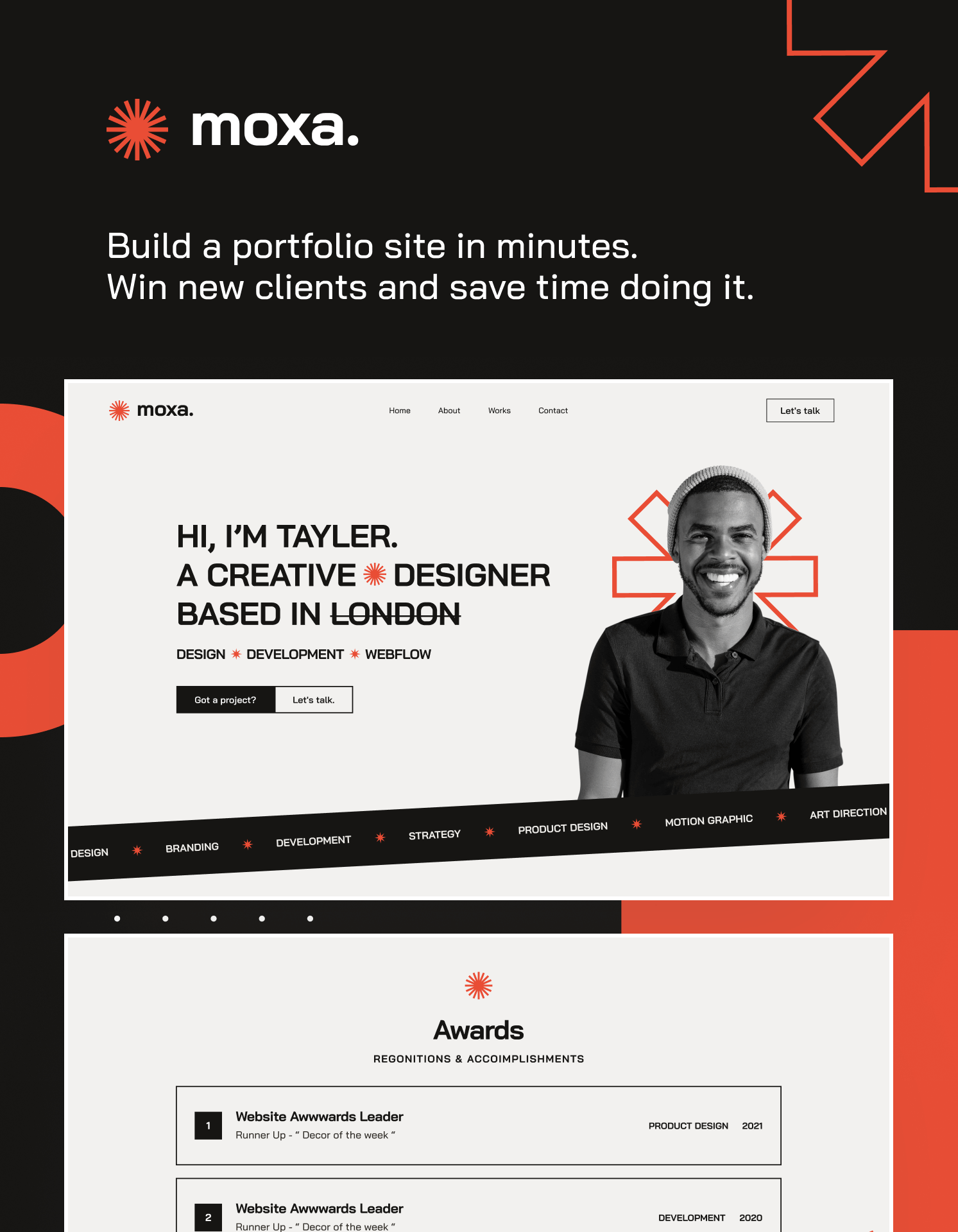Moxa - New Portfolio Webflow Template