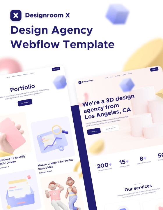 Designroom X - New Agency Webflow Template