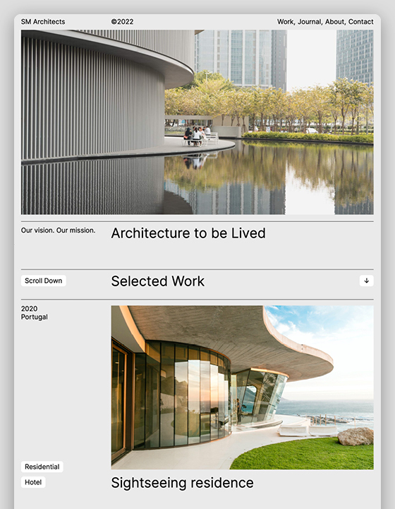 SM Architects - New Portfolio Webflow Template