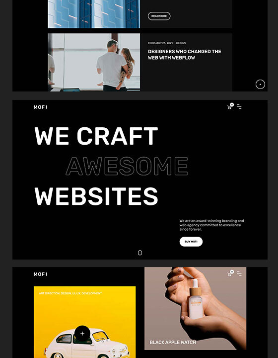 Mofi - New Creative Webflow Template