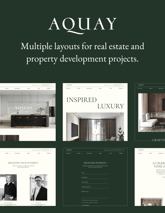 Aquay - New Real Estate Webflow Template