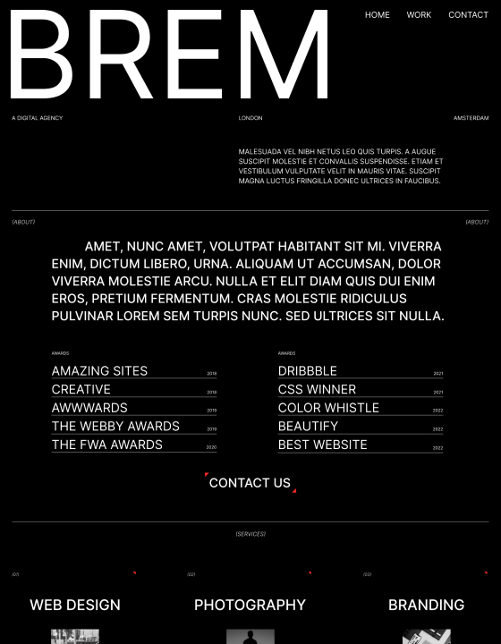 BREM - New Agency Webflow Template