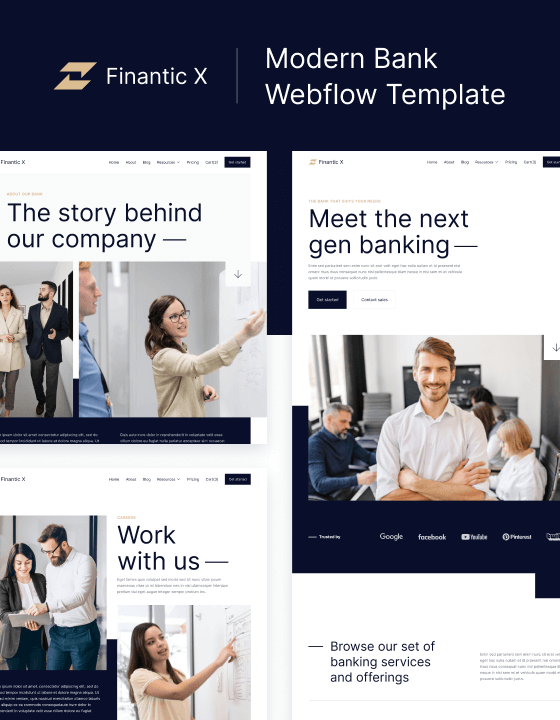 Finantic X - New Startup Webflow Template