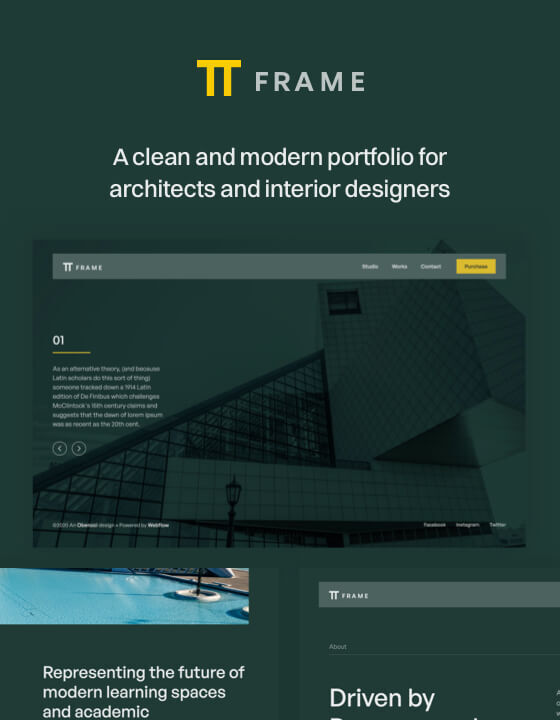 PiFrame - New Architecture Webflow Template