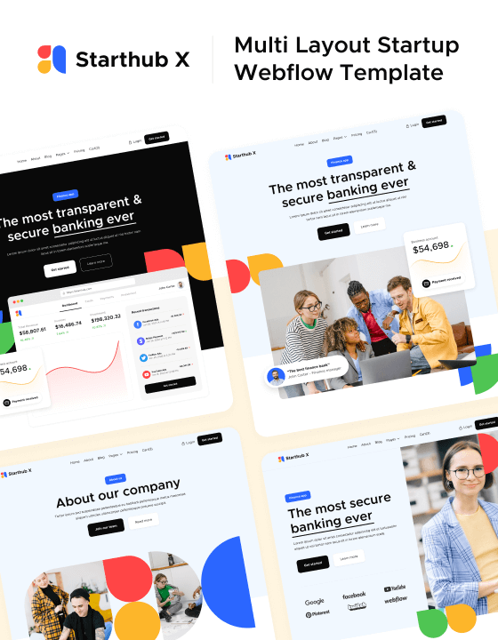 Starthub X - New Startup Webflow Template