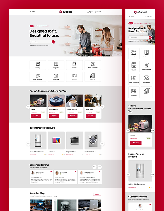 eGadget - New Shop Webflow Template